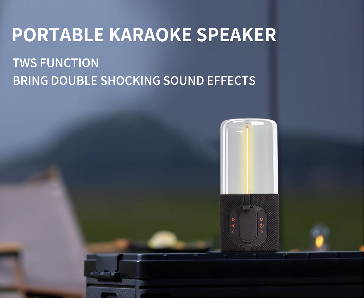 Oriday Bluetooth Speaker with Magnetic Floating Ambient Light – Music Table Lamp, Outdoor Speaker, Desktop Ornament, Birthday Gift, Premium Oriental Product