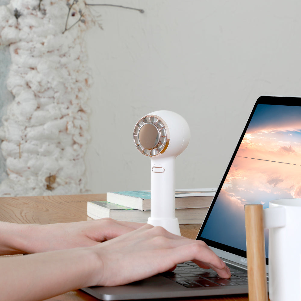 Oriday Handheld Bladeless Cooling Fan|USB Rechargeable Mini Silent Powerful Airflow・Ice Cooling Sensation・Long Battery Life for Outdoor Use