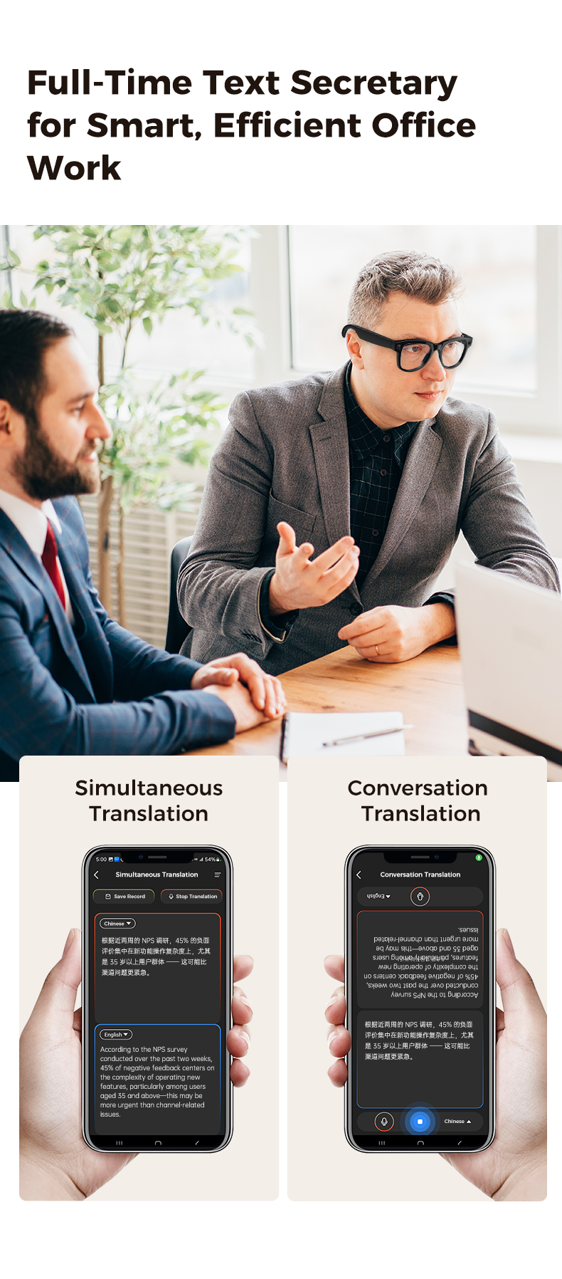 oriday New AI Smart Glasses | Instant Translation + Object Recognition + 4K HD Recording — Smart Wearable Technology