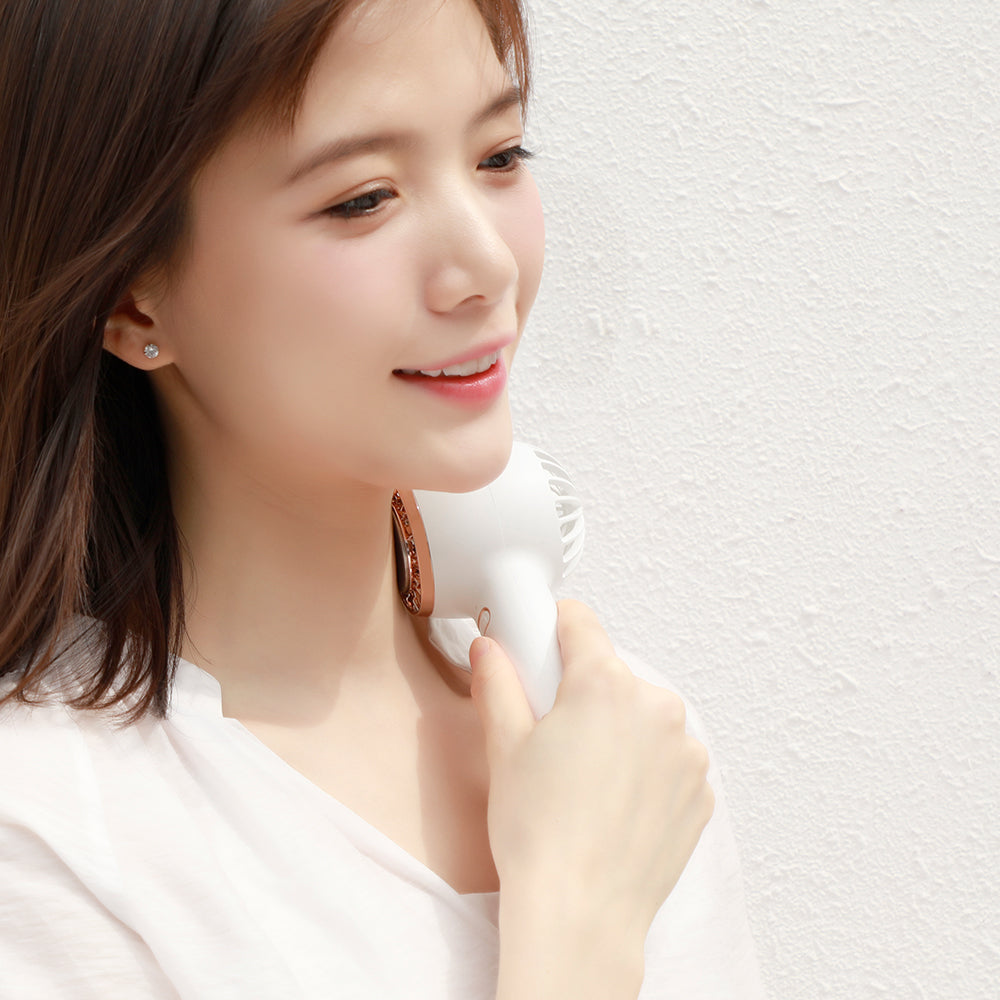 Oriday Handheld Bladeless Cooling Fan|USB Rechargeable Mini Silent Powerful Airflow・Ice Cooling Sensation・Long Battery Life for Outdoor Use