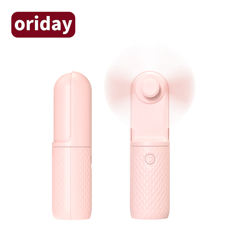 oriday Handheld mini fan portable pocket fan for students small rechargeable ultra-quiet USB foldable with ultra-long battery life for indoor and outdoor use, office, dormitory, Eastern Good Products