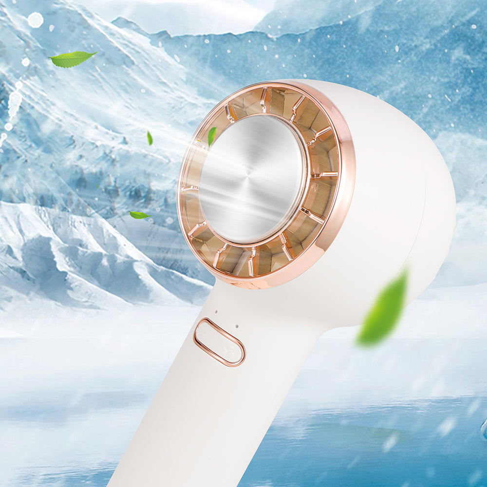 Oriday Handheld Bladeless Cooling Fan|USB Rechargeable Mini Silent Powerful Airflow・Ice Cooling Sensation・Long Battery Life for Outdoor Use