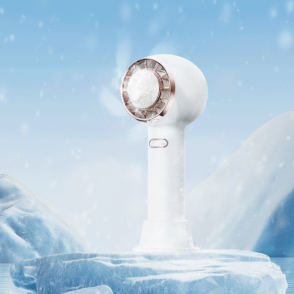 Oriday Handheld Bladeless Cooling Fan|USB Rechargeable Mini Silent Powerful Airflow・Ice Cooling Sensation・Long Battery Life for Outdoor Use