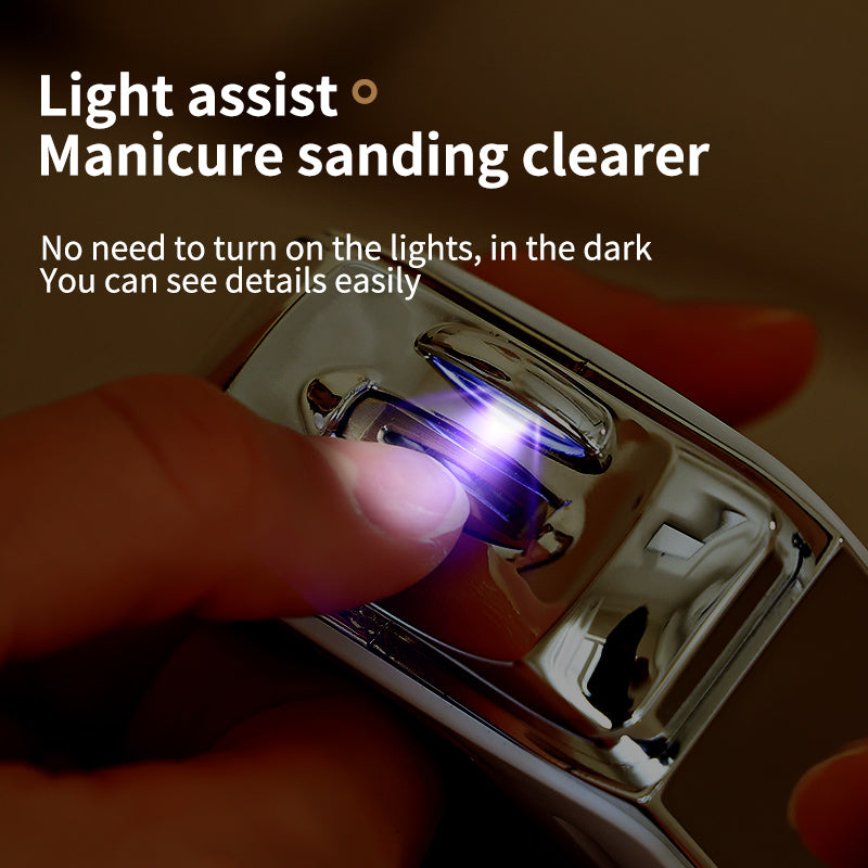 Oriday智能修甲器電動指甲刀- 剪磨一體,3檔可選,單手輕鬆操作 | 甲屑收納倉設計,乾淨衛生,低噪音設計 | Type-C充電,90分鐘持久續航