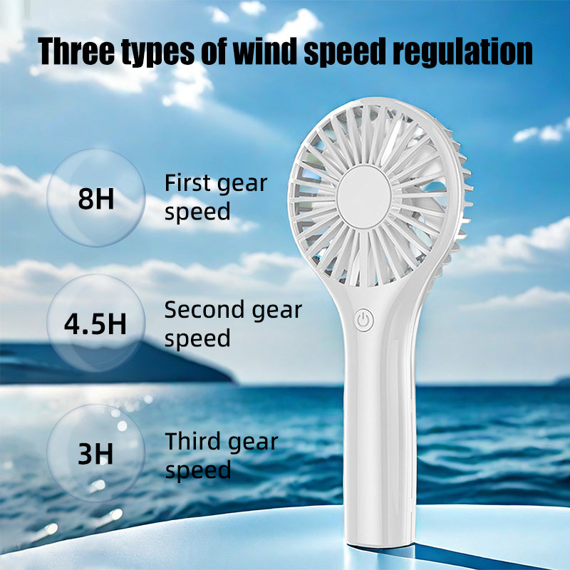 oriday Handheld Fan 2000mAh Battery Long-lasting, Quiet, Powerful Airflow, Portable, Compact, for Dormitory, Office, Home Use