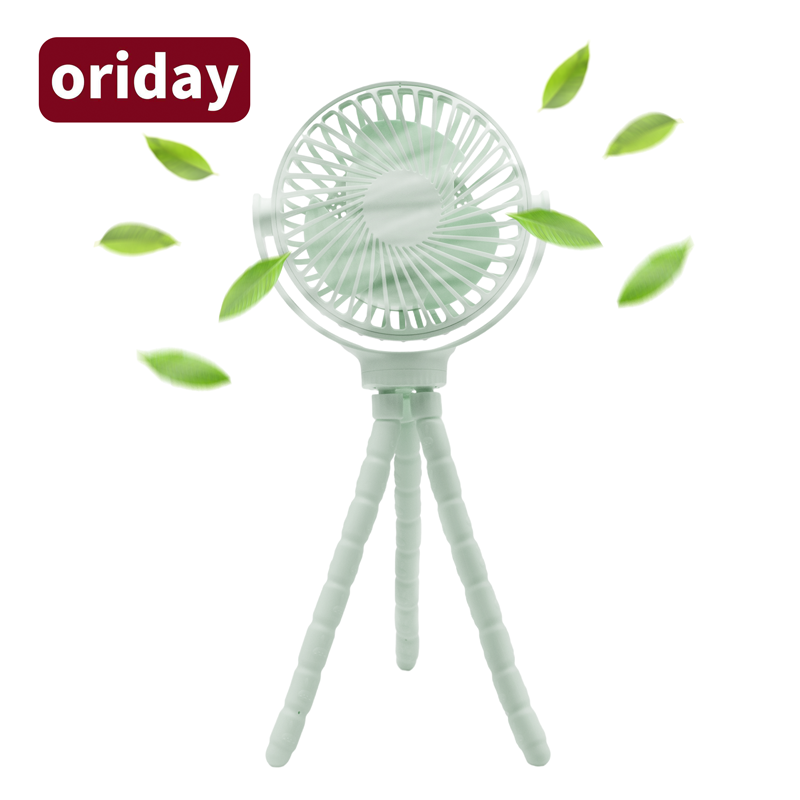 【Multifunctional Silent Fan | 360° Rotation + Hanging or Standing】3 Wind Speeds・Detachable for Cleaning・Built-in Battery・Brushless Silent Motor・Ideal for Camping, Dorms, Kitchen, Home & Outdoor Use – Oriday