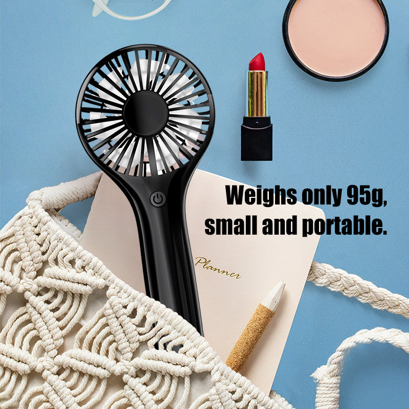 oriday Handheld Fan 2000mAh Battery Long-lasting, Quiet, Powerful Airflow, Portable, Compact, for Dormitory, Office, Home Use