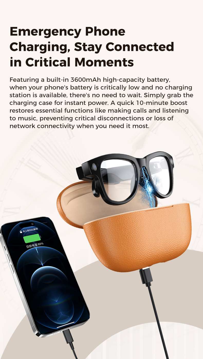 oriday New AI Smart Glasses | Instant Translation + Object Recognition + 4K HD Recording — Smart Wearable Technology