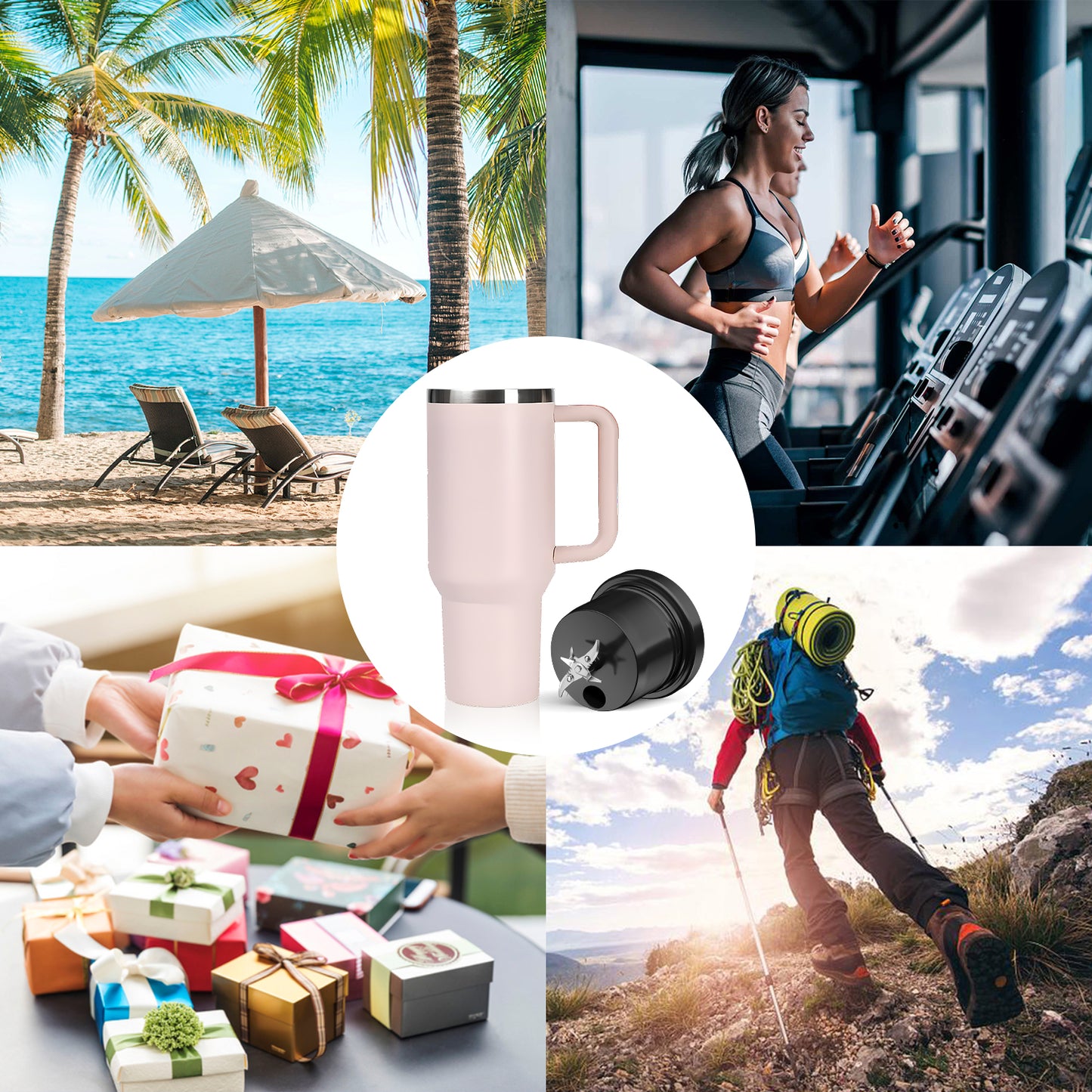 oriday Large Capacity Juice Cup, Ice Crushing, Portable Multi-function Electric Juicer, Dondong Cup, Wireless Fresh Juice On-the-Go, Outdoor and Home Use, Eastern Good Product