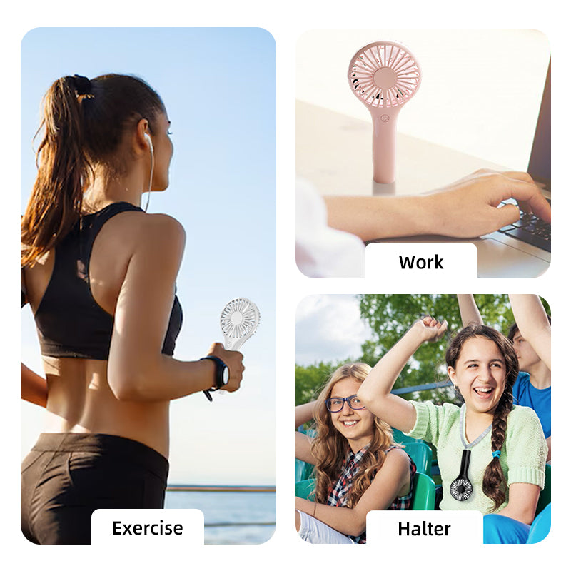 oriday Handheld Fan 2000mAh Battery Long-lasting, Quiet, Powerful Airflow, Portable, Compact, for Dormitory, Office, Home Use