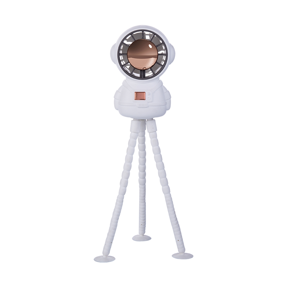 Oriday Astronaut Stroller Fan|Bladeless Octopus Design・USB Rechargeable・Quiet & Baby-Safe・Portable Desk and Handheld Fan for Babies