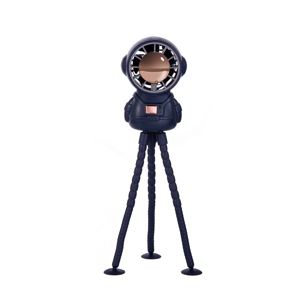 Oriday Astronaut Stroller Fan|Bladeless Octopus Design・USB Rechargeable・Quiet & Baby-Safe・Portable Desk and Handheld Fan for Babies