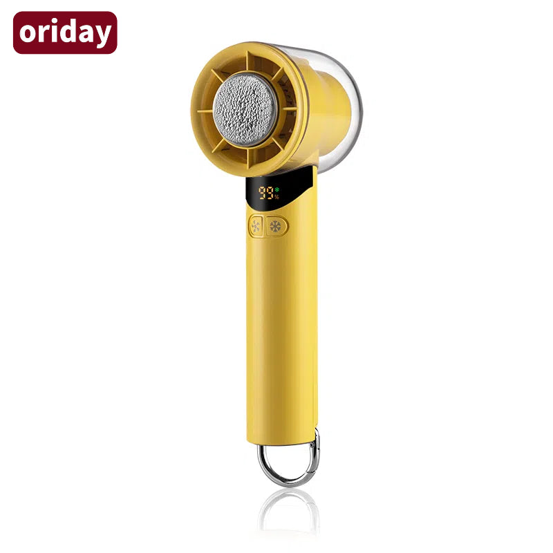 Oriday 高速ハンディファン、100段階の風力、ハリケーン級、USB充電式、ポータブル小型送風機、長持ちバッテリー、ブラシレス冷却、家庭用、オフィス、デスク、学生、寮、アウトドア、キャンプ、登山用、クリップ付き – 東方良品