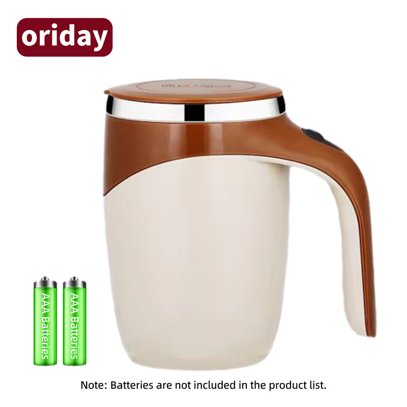 Oriday 新型全自動マグカップ|304ステンレス製電池式シェイカーカップ|オフィス用粉ミルク・コーヒーカップ|両親の日や誕生日のプレゼント