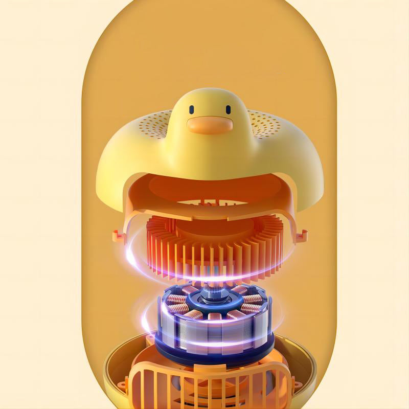 【Oriday Original】Stroller Fan｜Portable Bladeless Oscillating Design｜Silent and Finger-Safe｜Rechargeable Gentle Breeze Cooling Fan for Babies