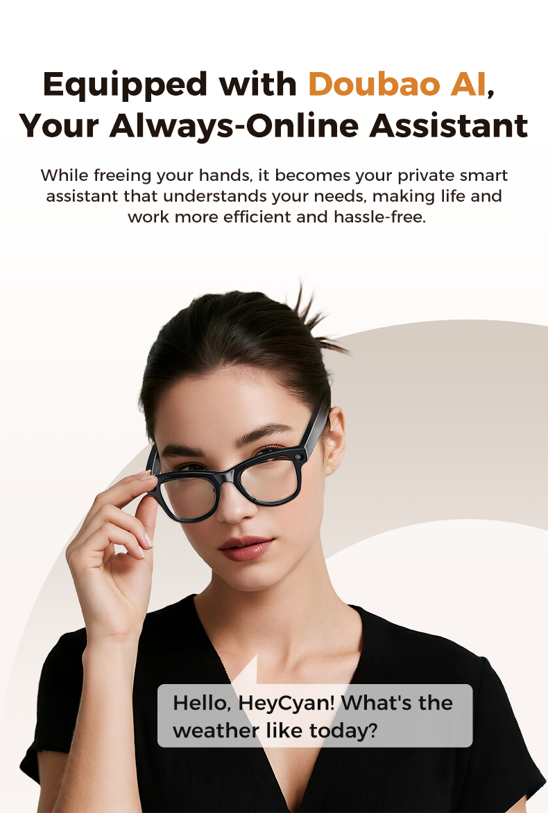 oriday新款AI 智能拍攝眼鏡｜即時翻譯＋物件識別＋4K高清錄影 — 香港熱賣智能穿戴