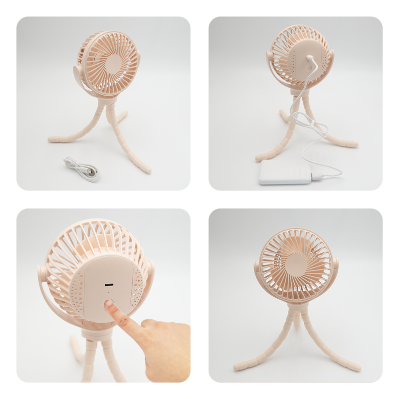 【Multifunctional Silent Fan | 360° Rotation + Hanging or Standing】3 Wind Speeds・Detachable for Cleaning・Built-in Battery・Brushless Silent Motor・Ideal for Camping, Dorms, Kitchen, Home & Outdoor Use – Oriday
