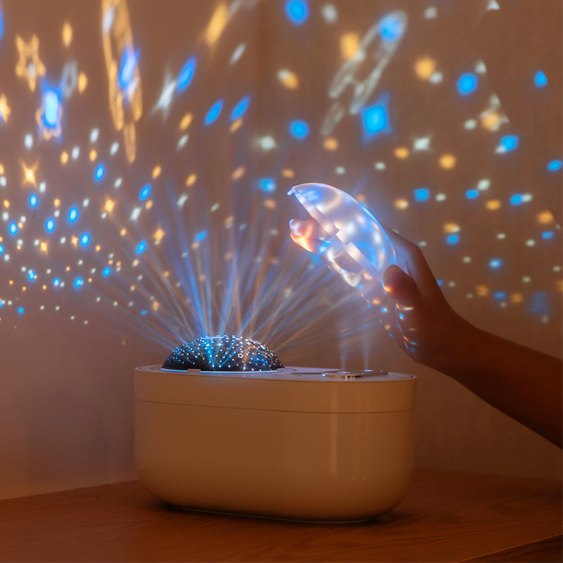 oriday smart romantic double spray projection humidifier night light ocean starry sky light gift creative desktop