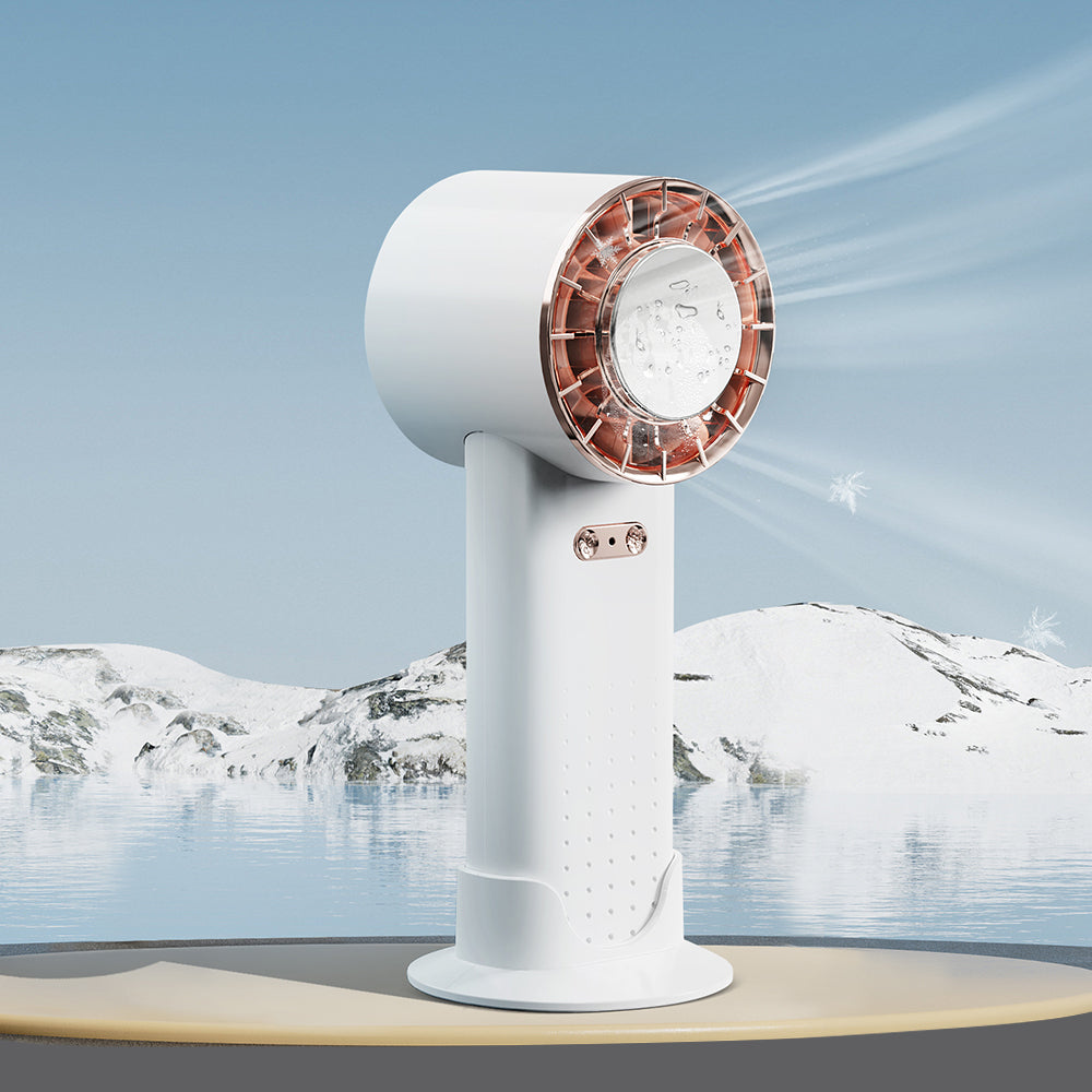 Oriday ミニハンディファン｜冷却パックで涼しく・強力静音設計・携帯充電式・かわいい卓上ファン