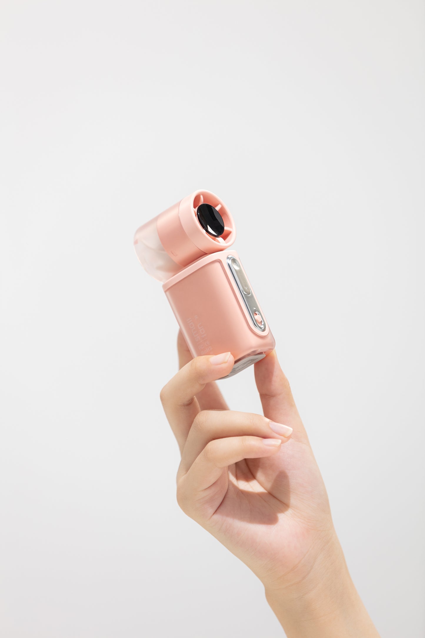 Oriday ハンディミニ高速ファン 四段階風量調節 精密送風 静音設計 113g軽量 外出携帯便利 3000mAh Type-C急速充電 長時間使用 耐久性ABS素材
