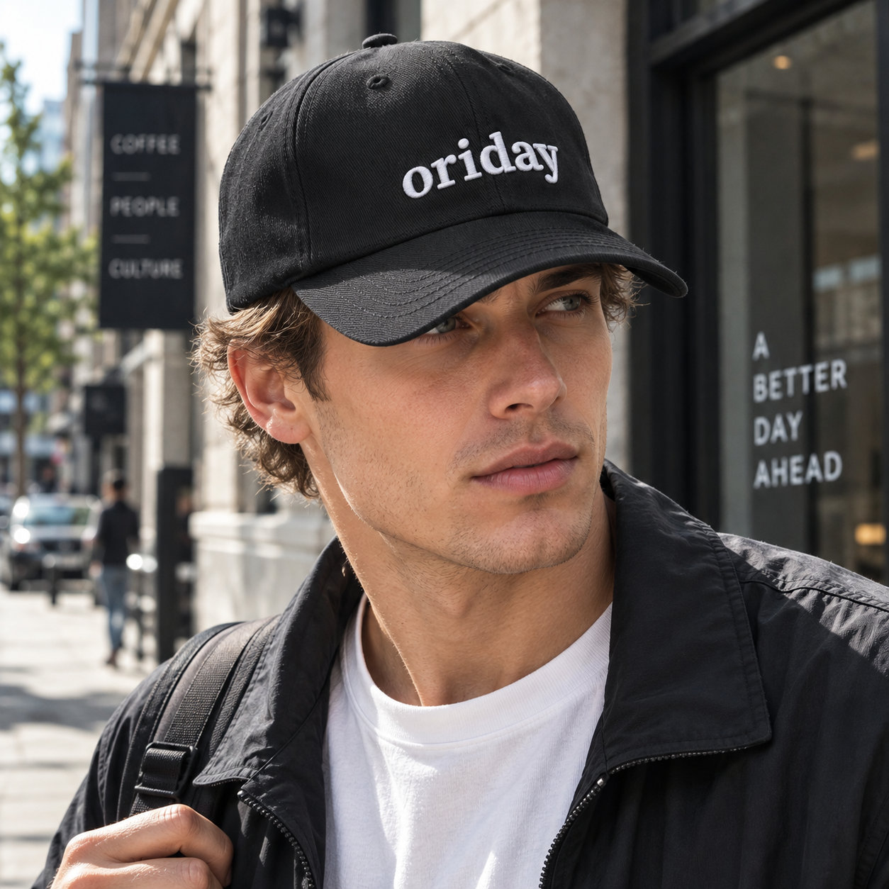 ORIDAY 3D Letter Embroidered Baseball Cap | Casual Everyday & Streetwear Style | Available in 5 Colors | Gray Washed Distressed Design