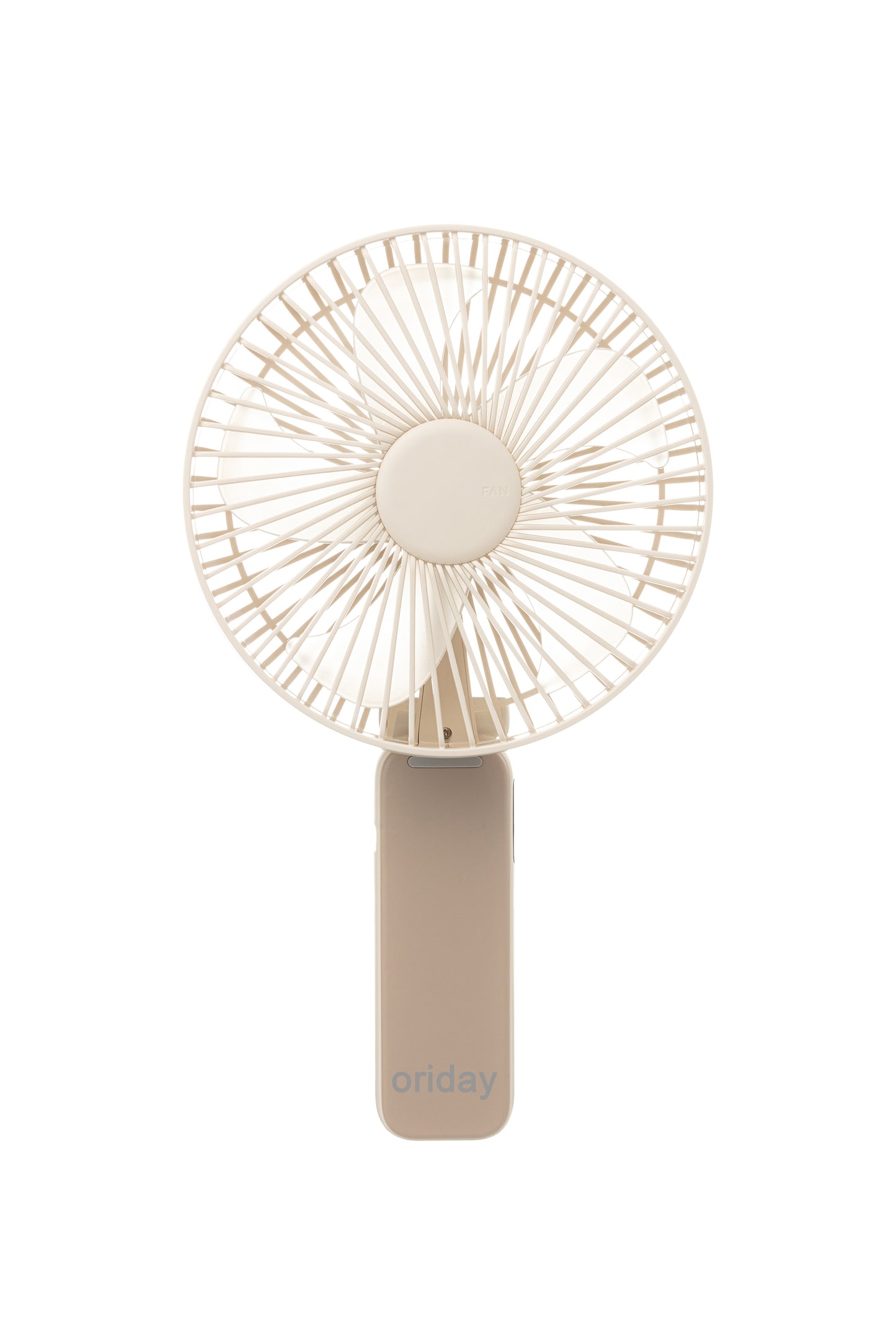 Oriday Multifunctional Handheld Fan, foldable with desk fan, 4-speed wind adjustment, quiet, 3600mAh long-lasting battery, Type-C fast charging, 3-in-1 use (handheld, wall-mounted, or desk fan)
