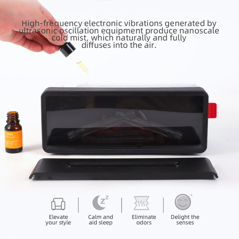 【Flame Aroma Diffuser｜Realistic Flame + High-Frequency Mist】Oriday 7-Color Night Light・Essential Oils Fragrance・Remote Timer Control・Auto Shut-Off When Water Is Low・For Bedroom & Home Use by Oriday
