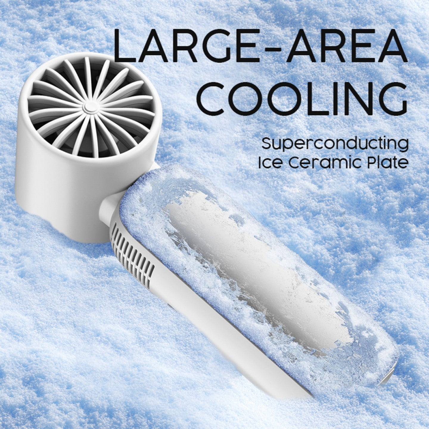 oriday便攜手持風扇｜無刷電機+100檔無極調速｜半導體制冷冰瓷降溫｜4000mAh續航13小時｜LED數顯 | 262g超輕便攜