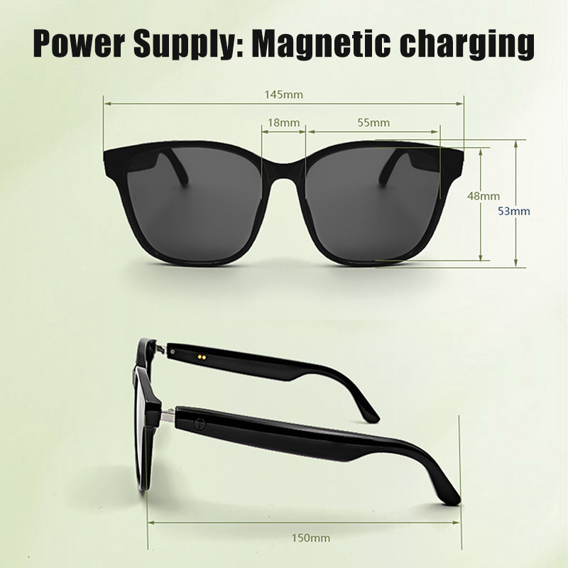 "Oriday Smart Bluetooth Glasses with Polarized Lenses, Wireless Headphones, Hands-Free Calling for Driving, High-Tech, Compatible with Apple and Android, Unisex, for Mobile Phones, Gaming, Meetings, Fishing, Traveling, and Driving."
