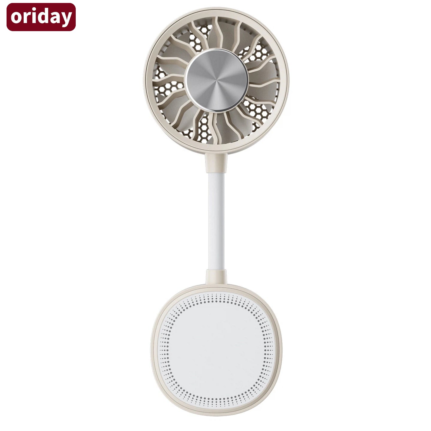 Oriday【2026新款】5合1磁吸便攜風扇｜360°軟管夾式小風扇｜USB Type-C快充｜三段強風靜音｜嬰兒車/辦公室/戶外隨身風扇