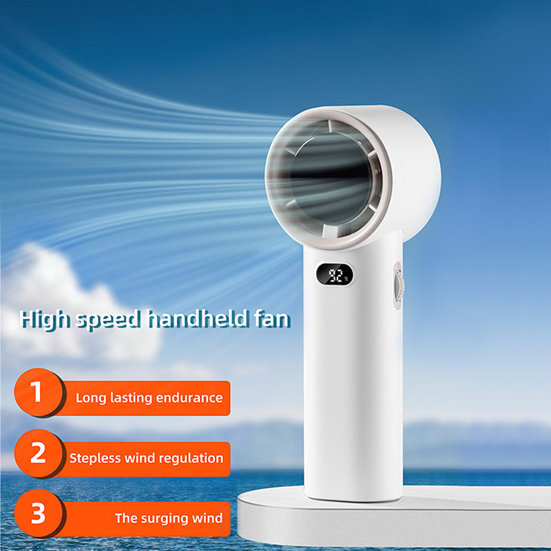 oriday High-Speed Handheld Fan 100 Levels, Ultra-Quiet Cooling, Large Capacity, Long-lasting Battery, Durable, Powerful, Portable, for Home, Desk, Dormitory, Office, Travel, Eastern Good
