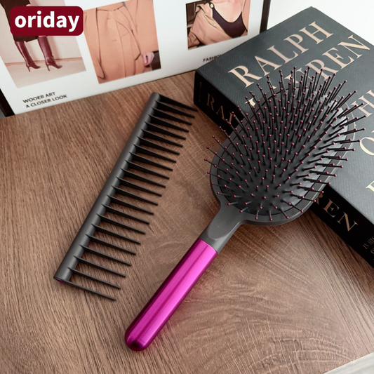 【Dyson-Inspired】Air Cushion Massage Brush Gift Set｜Styling + Hair Care 2-in-1｜In Stock｜Birthday Gift / Daily Haircare Essential Kit