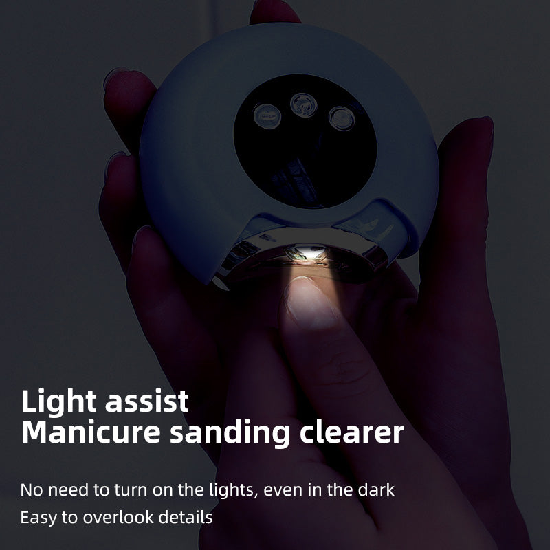 Oriday 高効率自動ネイルトリマー - カットと研磨の一体設計、360°精密研磨、3段階スピード設定 | 静音減震モーター、赤ちゃんが寝ている間でも爪切り可能 | 長持ちする90日間のバッテリー寿命、Type-C急速充電
