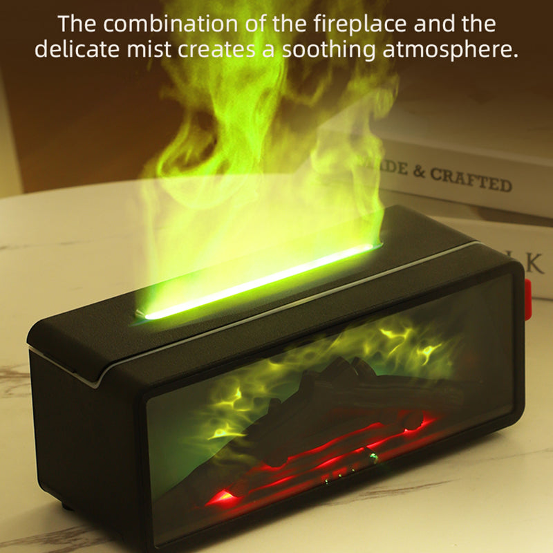 【Flame Aroma Diffuser｜Realistic Flame + High-Frequency Mist】Oriday 7-Color Night Light・Essential Oils Fragrance・Remote Timer Control・Auto Shut-Off When Water Is Low・For Bedroom & Home Use by Oriday
