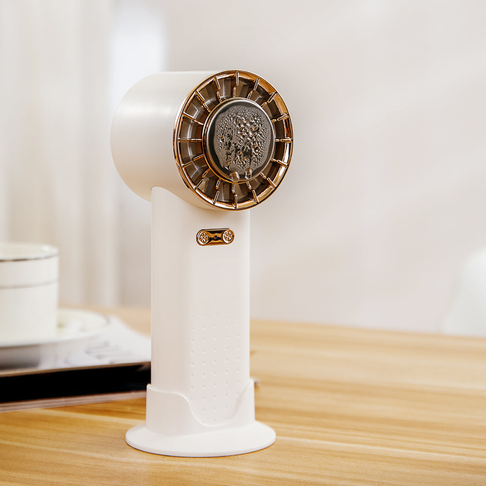 Oriday ミニハンディファン｜冷却パックで涼しく・強力静音設計・携帯充電式・かわいい卓上ファン