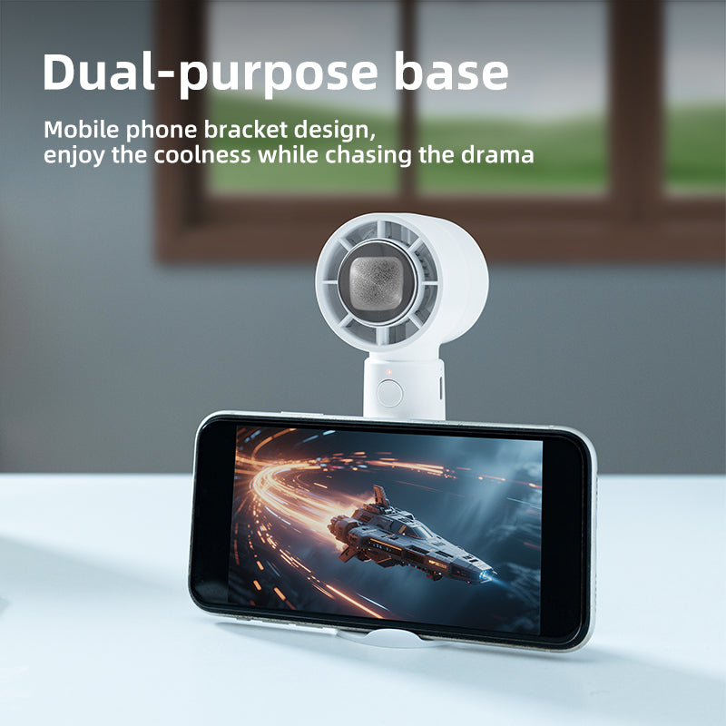 Oriday ポータブル冷却ファン、3秒で超速冷却、冷却パッドによる二重冷却効果、3段階の風量調整、持ち運び可能で立てられるスマホホルダー、Type-C急速充電、長時間のバッテリー持続、アウトドア活動や通勤に必須のアイテム。
