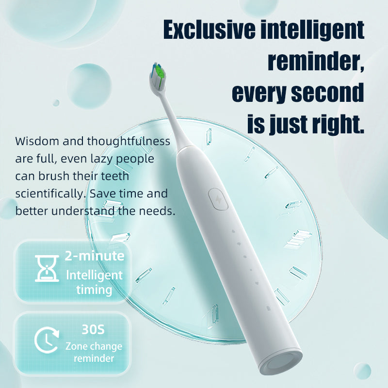 oriday New Electric Toothbrush, Wireless Charging, Adult Couple Gift Set, Men and Women Specific, Portable, Independent High-End Waterproof Soft Brush Head with 1 Replacement Head, for Home Use, Dormitory, Eastern Quality Product
