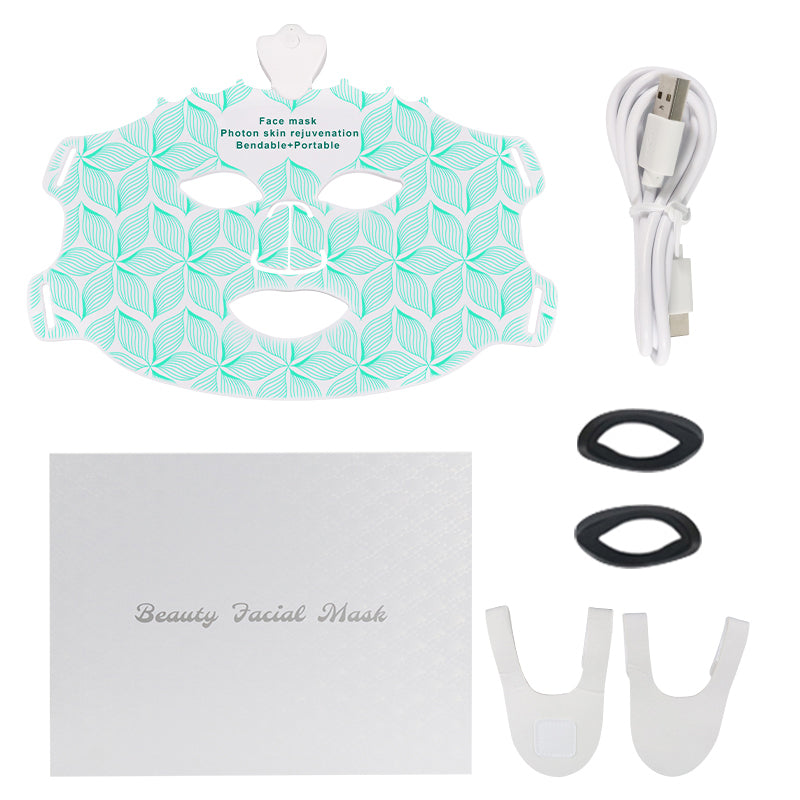 oriday皇冠七彩面膜儀｜7色LED光療嫩膚｜藍光控油·紅光抗老·黃光亮肌｜食品級矽膠貼面·家用護膚神器