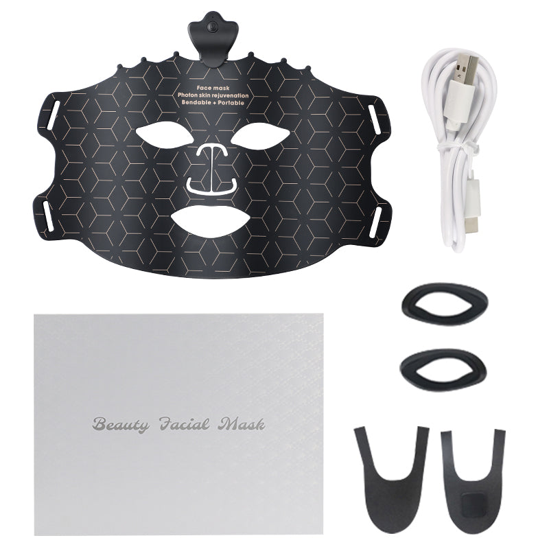 oriday皇冠七彩面膜儀｜7色LED光療嫩膚｜藍光控油·紅光抗老·黃光亮肌｜食品級矽膠貼面·家用護膚神器