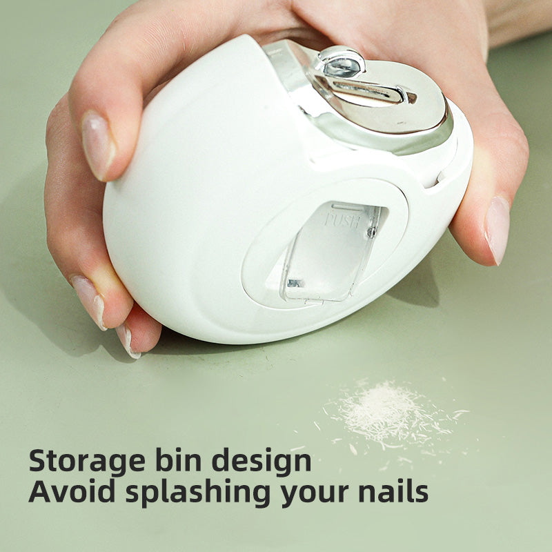 Oriday 高効率自動ネイルトリマー - カットと研磨の一体設計、360°精密研磨、3段階スピード設定 | 静音減震モーター、赤ちゃんが寝ている間でも爪切り可能 | 長持ちする90日間のバッテリー寿命、Type-C急速充電
