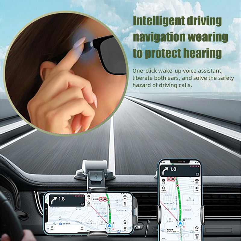 "Oriday Smart Bluetooth Glasses with Polarized Lenses, Wireless Headphones, Hands-Free Calling for Driving, High-Tech, Compatible with Apple and Android, Unisex, for Mobile Phones, Gaming, Meetings, Fishing, Traveling, and Driving."
