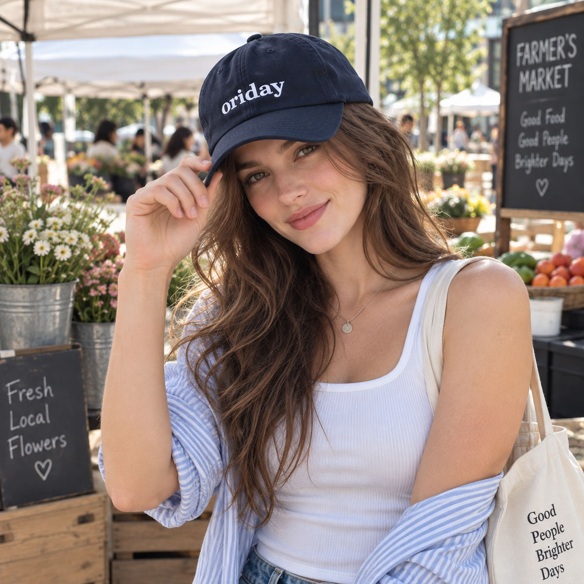 ORIDAY 3D Letter Embroidered Baseball Cap | Casual Everyday & Streetwear Style | Available in 5 Colors | Gray Washed Distressed Design