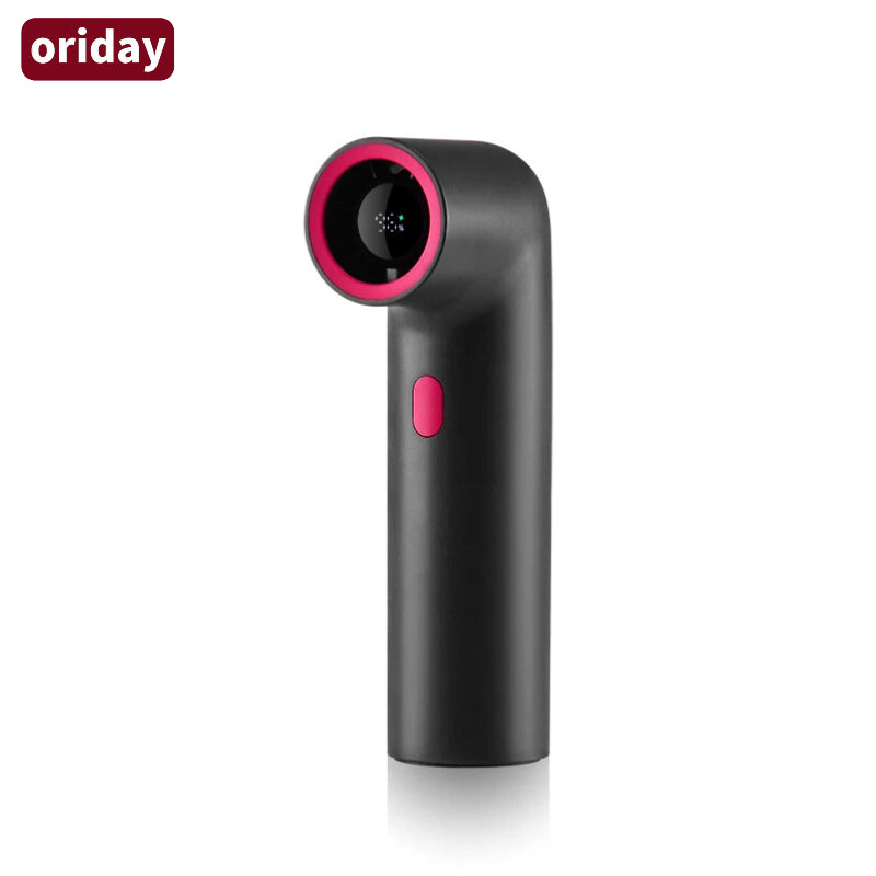 Oriday Portable Curved Tube Fan 15000 RPM Speed Display 3000mAh Large Battery One-Button Speed Adjustment Compact and Portable
