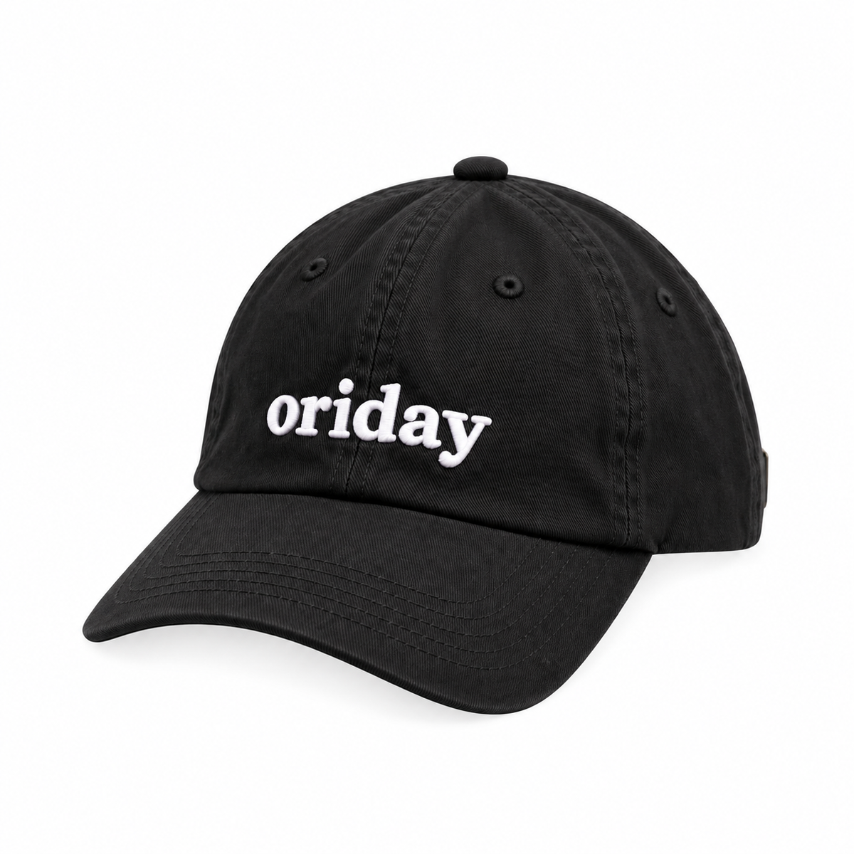 ORIDAY 3D Letter Embroidered Baseball Cap | Casual Everyday & Streetwear Style | Available in 5 Colors | Gray Washed Distressed Design