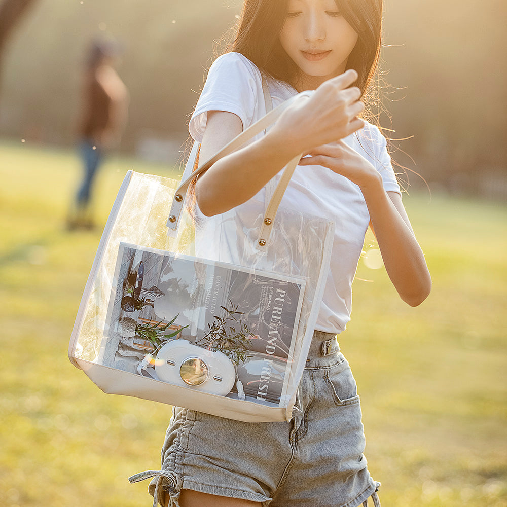 Oriday Neck Fan｜USB Rechargeable Mini Portable Fan・Silent Cooling with Ice Compress Function・For Students in Class, Outdoor Sports, Home, Office & Desktop Use