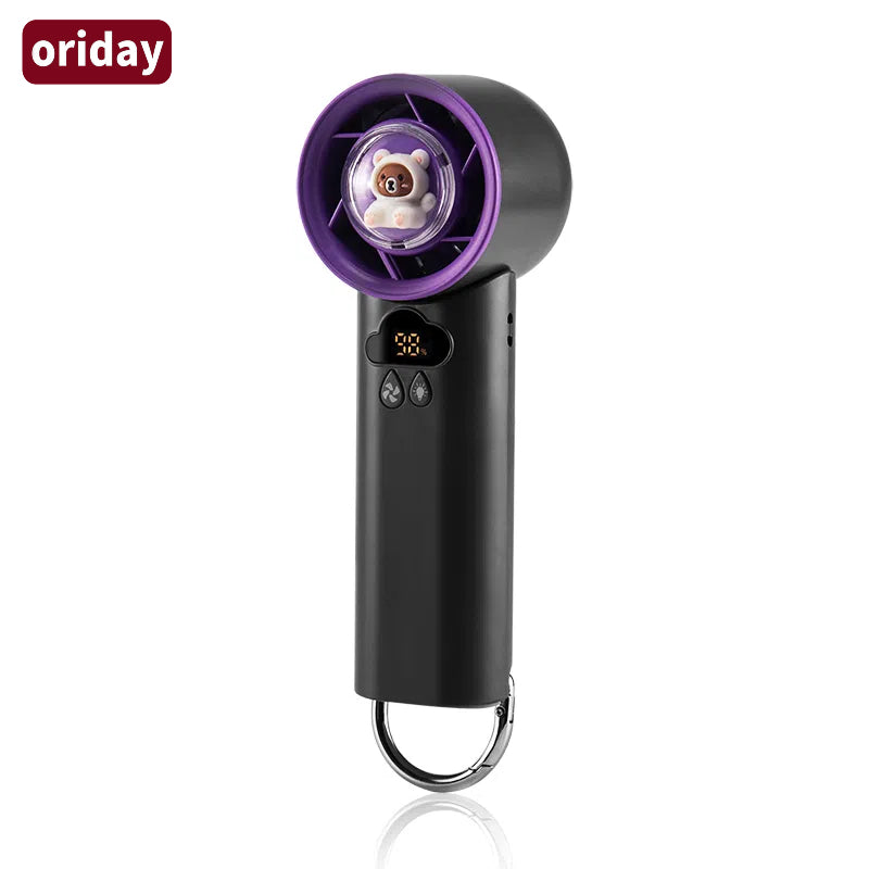 Oriday ultra-high-speed powerful handheld mini fan with wireless charging, portable for outdoor use, on-the-go cooling, suitable for home, office, desktop, and student dormitories. By Dongfang Liangpin.