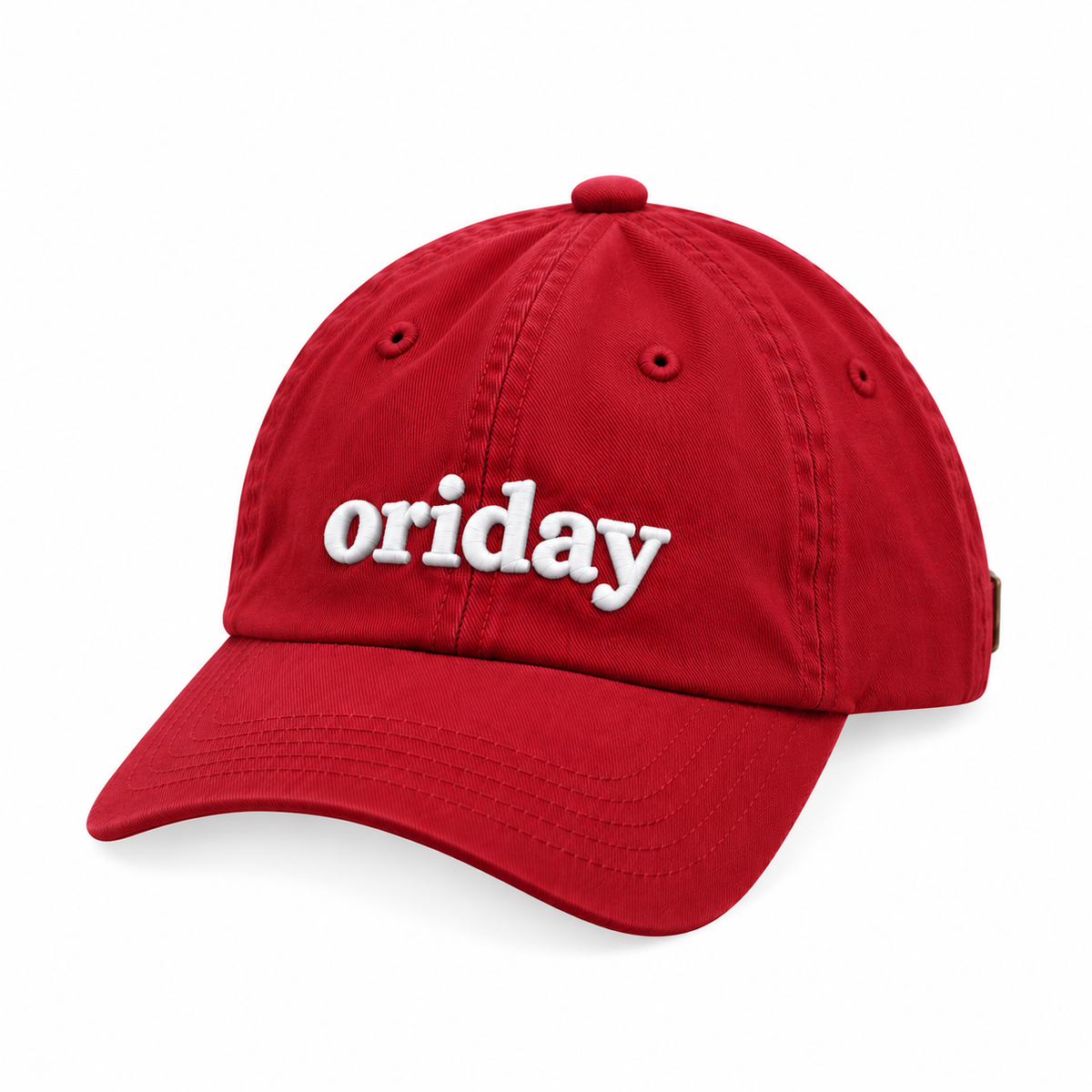 ORIDAY 3D Letter Embroidered Baseball Cap | Casual Everyday & Streetwear Style | Available in 5 Colors | Gray Washed Distressed Design