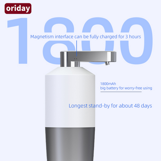 Oriday 智能感應漱口水分配器｜USB充電・1800mAh大容量・掛牆式便攜設計・家用／宿舍／辦公室適用