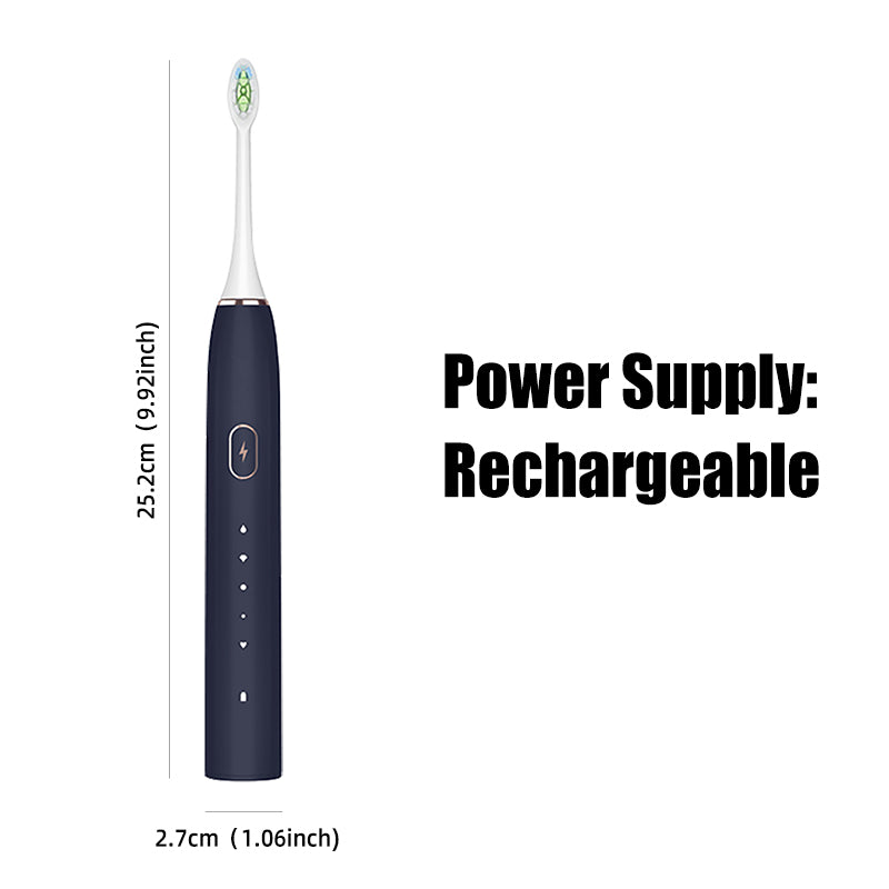 oriday New Electric Toothbrush, Wireless Charging, Adult Couple Gift Set, Men and Women Specific, Portable, Independent High-End Waterproof Soft Brush Head with 1 Replacement Head, for Home Use, Dormitory, Eastern Quality Product

