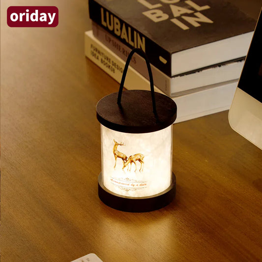 Oriday新作ポータブルナイトライト、家庭用レトロキャンプランプ、テント用雰囲気ランタン、屋外吊り下げライト、インテリア装飾、誕生日プレゼント、結婚祝い、Oriday東方良品
